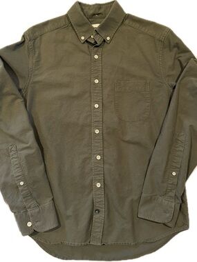 Taylor Stitch Green Olive JackCotton Shirt 38